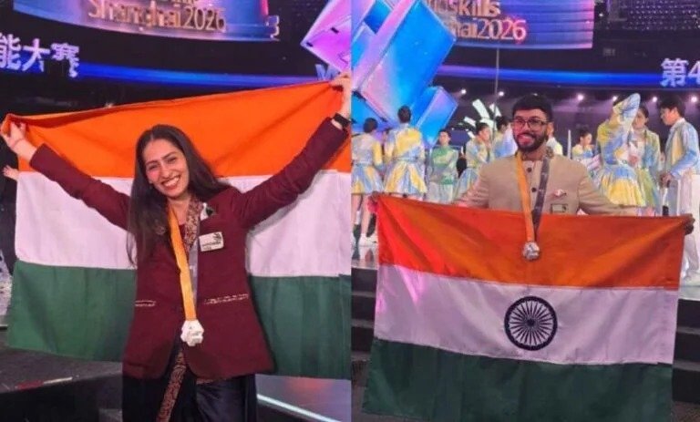 WorldSkills Shanghai 2026 में उत्तराखंड का जलवा, सानिया जोशी और पार्थ वोहरा ने जीते सिल्वर मेडल